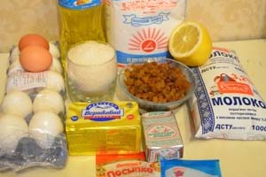 Ингредиенты для приготовления пасхального кулича
