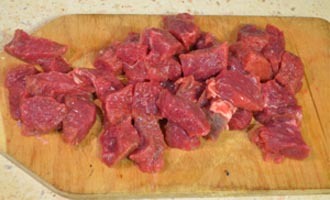 Ингредиенты для приготовления овощного рагу с мясом